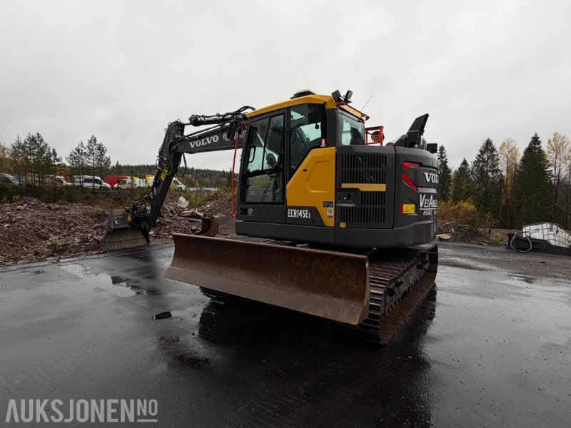 2023 Volvo ECR145EL beltegraver - HK feste - Engcon tiltrotator - Volvo pusseskuffe - Planeringsskjær - Sentralsmøring - Kun 837 timer - Экскаватор: фото 3 2023 Volvo ECR145EL beltegraver - HK feste - Engcon tiltrotator - Volvo pusseskuffe - Planeringsskjær - Sentralsmøring - Kun 837 timer - Экскаватор: фото 3