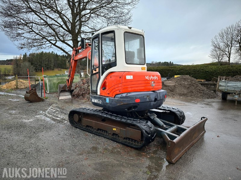 Kubota KX161-3α – 2006 – 3708 timer – 2 skuffer + klype – ca. 5,5 tonn – CE-merket - Мини-экскаватор: фото 4 Kubota KX161-3α – 2006 – 3708 timer – 2 skuffer + klype – ca. 5,5 tonn – CE-merket - Мини-экскаватор: фото 4
