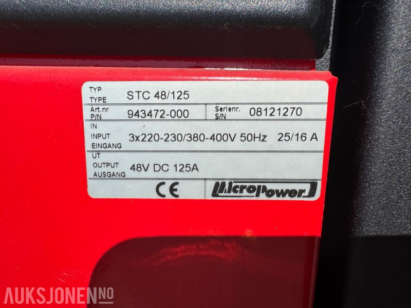 MicroPower Trucklader 48 Volt 125 A - Погрузочно-разгрузочная техника: фото 3 MicroPower Trucklader 48 Volt 125 A - Погрузочно-разгрузочная техника: фото 3