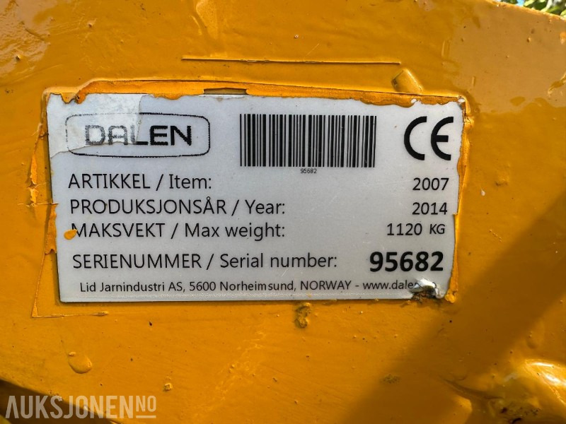 2014 DALEN 2007 - SNØFRES TIL TRAKTOR - Сельскохозяйственная техника: фото 2 2014 DALEN 2007 - SNØFRES TIL TRAKTOR - Сельскохозяйственная техника: фото 2