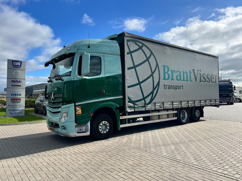 Mercedes-Benz Actros 2745 6x2 bakwagen Schuifzeilen - Тентованный грузовик: фото 1 Mercedes-Benz Actros 2745 6x2 bakwagen Schuifzeilen - Тентованный грузовик: фото 1