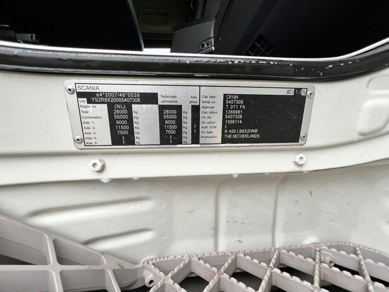 Крюковой мультилифт Scania R450 6x2 Containersysteem VDL 21.000kg / Haakarmsysteem: фото 19