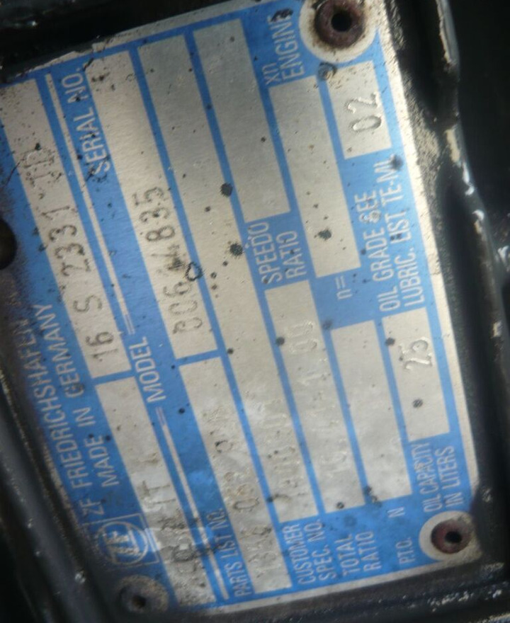 DAF ZF16S2331TD IT   DAF XF 105 460 E5 - Коробка передач для Грузовиков: фото 4 DAF ZF16S2331TD IT   DAF XF 105 460 E5 - Коробка передач для Грузовиков: фото 4