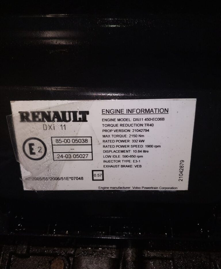 Renault DXi11 truck - Двигатель для Грузовиков: фото 4 Renault DXi11 truck - Двигатель для Грузовиков: фото 4
