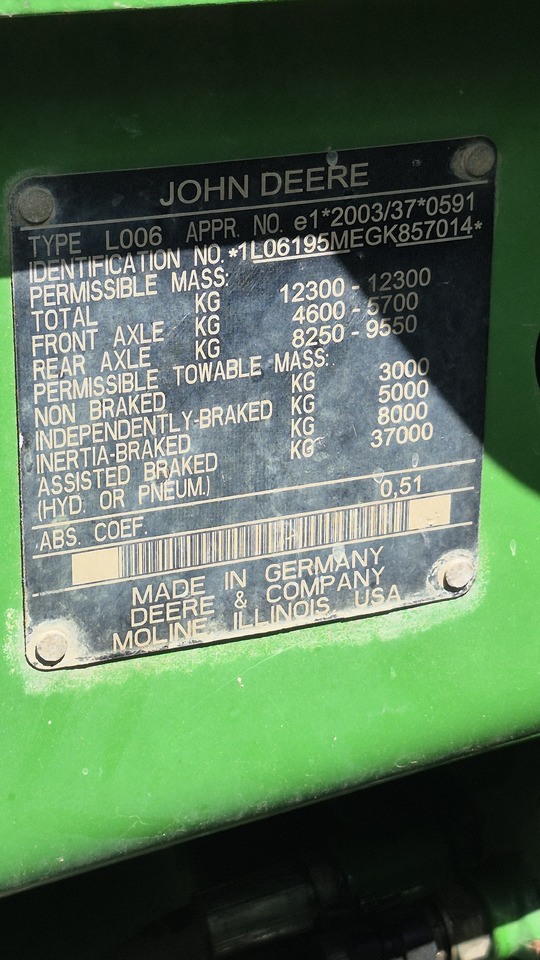 Трактор JOHN DEERE 6195M: фото 11