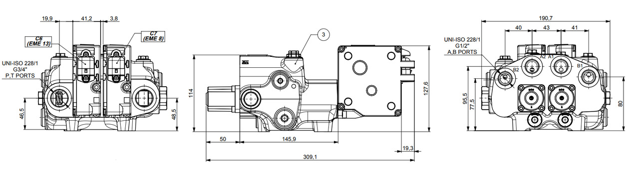 Walvoil SDM/DLM Allis-Chalmers, Case IH Magnum, Fiat, Ford - Фронтальный погрузчик для трактора для Фронтальных погрузчиков для тракторов: фото 5 Walvoil SDM/DLM Allis-Chalmers, Case IH Magnum, Fiat, Ford - Фронтальный погрузчик для трактора для Фронтальных погрузчиков для тракторов: фото 5