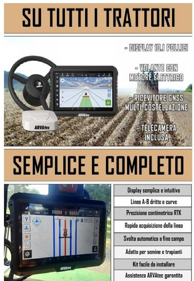 Guida satellitare RTK ARVANav3 - Система навигации для Сельскохозяйственной техники: фото 4 Guida satellitare RTK ARVANav3 - Система навигации для Сельскохозяйственной техники: фото 4