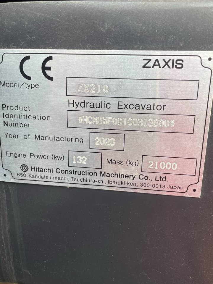 Hitachi ZX 210 - Гусеничный экскаватор: фото 5 Hitachi ZX 210 - Гусеничный экскаватор: фото 5