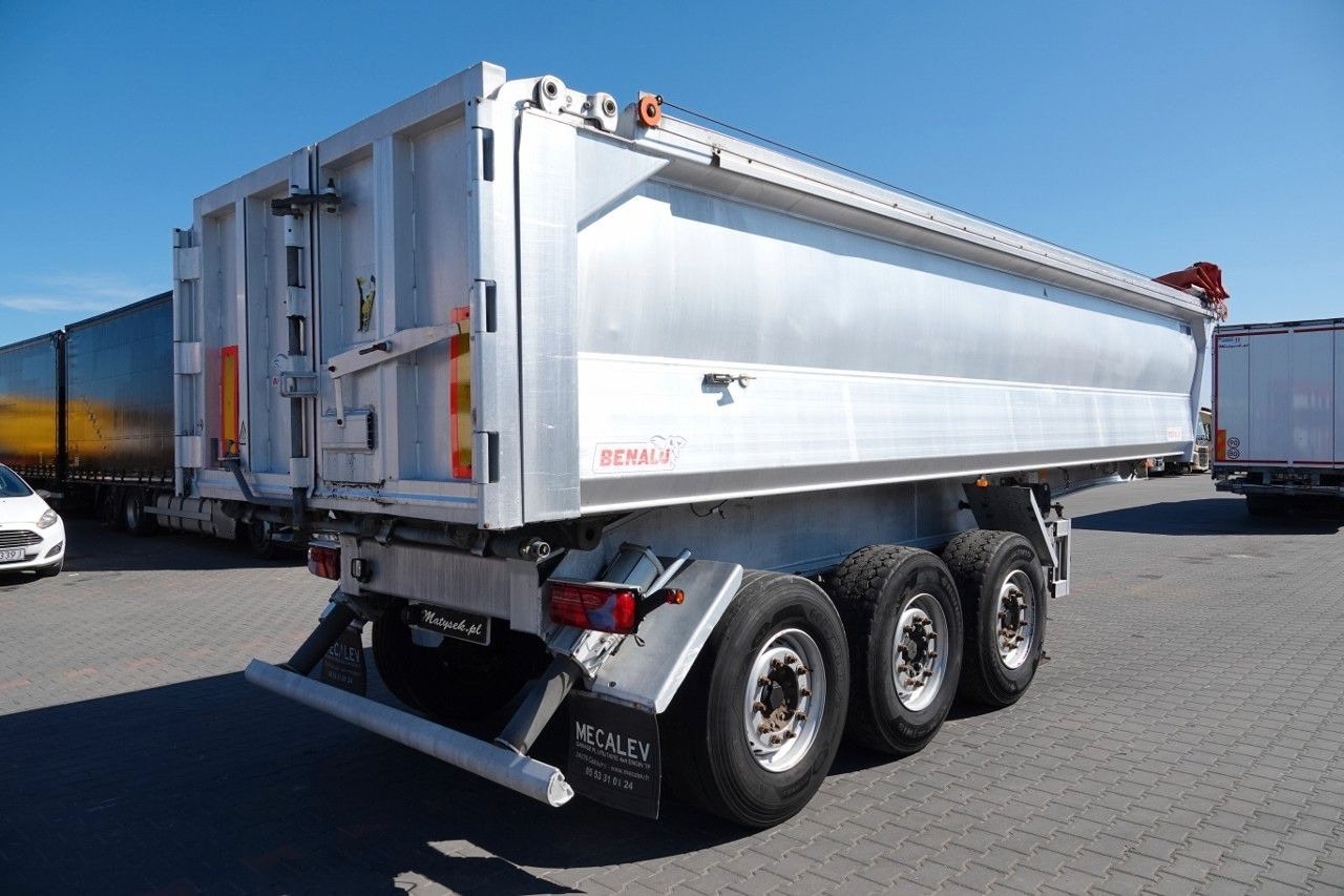 Benalu WYWROTKA / 25 m3 / ALUMINIOWA / OŚ PODNOSZONA / - Самосвальный полуприцеп: фото 5 Benalu WYWROTKA / 25 m3 / ALUMINIOWA / OŚ PODNOSZONA / - Самосвальный полуприцеп: фото 5