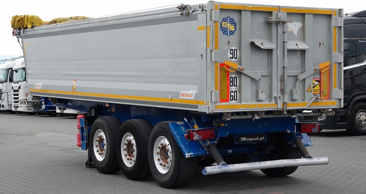 Benalu WYWROTKA / 26 m3 / ALUMINIOWA / OŚ PODNOSZONA / - Самосвальный полуприцеп: фото 5 Benalu WYWROTKA / 26 m3 / ALUMINIOWA / OŚ PODNOSZONA / - Самосвальный полуприцеп: фото 5