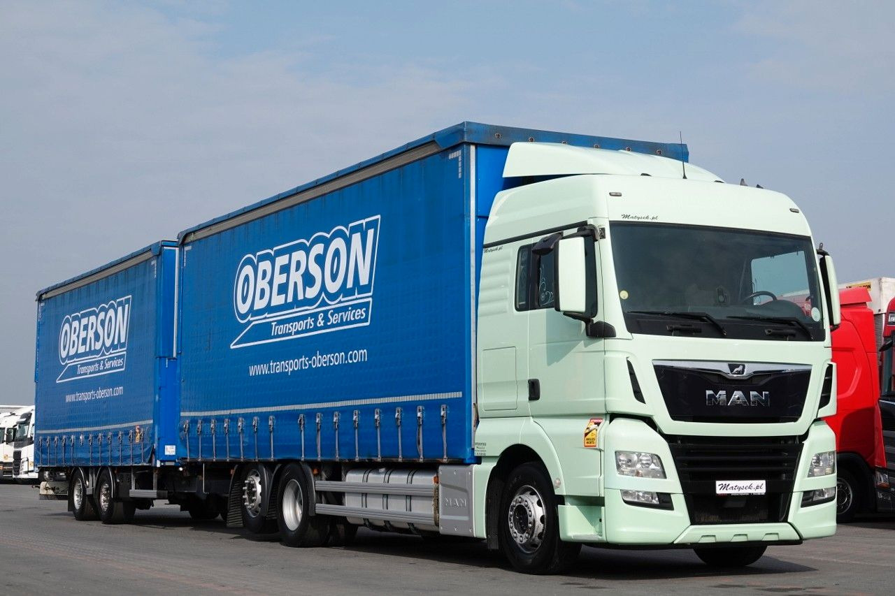 MAN TGX 26.460 / ZESTAW TANDEM PRZEJAZDOWY / 120 M3 - Тентованный грузовик: фото 1 MAN TGX 26.460 / ZESTAW TANDEM PRZEJAZDOWY / 120 M3 - Тентованный грузовик: фото 1