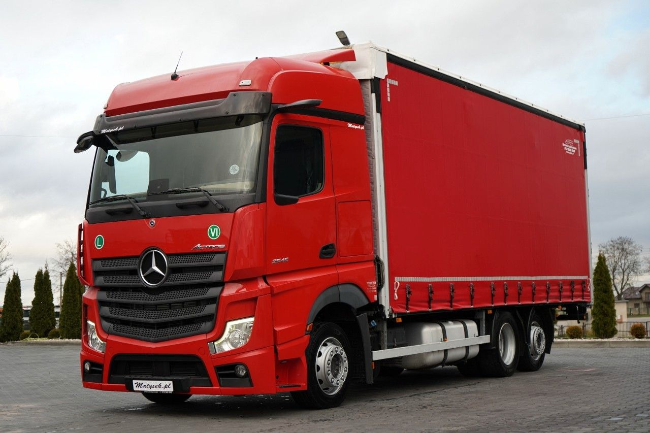 Mercedes-Benz ACTROS / 2545 / SOLÓWKA / 6x2 / I-PARK COOL / - Тентованный грузовик: фото 1 Mercedes-Benz ACTROS / 2545 / SOLÓWKA / 6x2 / I-PARK COOL / - Тентованный грузовик: фото 1