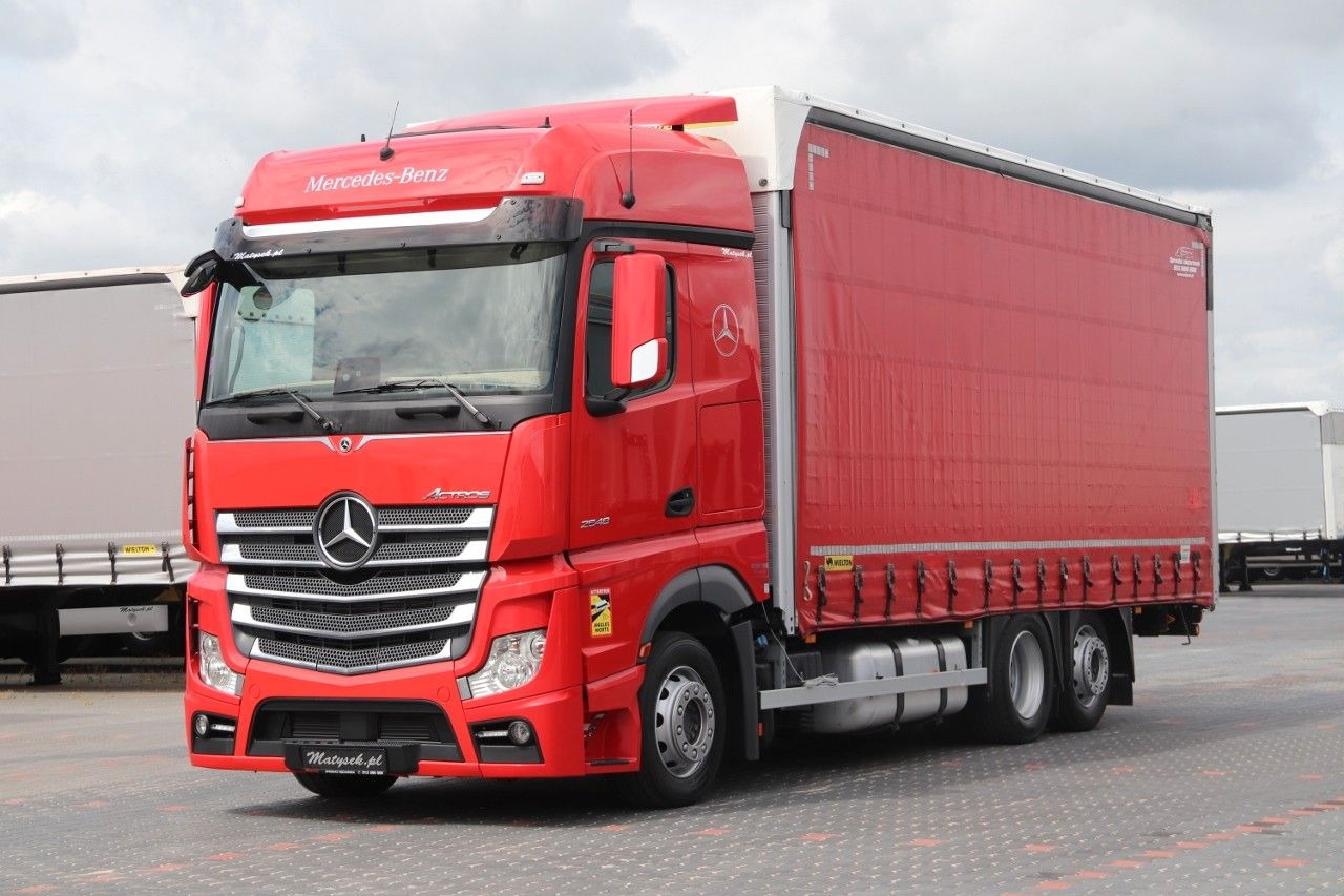 Mercedes-Benz ACTROS 2548 / ZESTAW TANDEM 120 M3 / PRZEJAZDOWY - Тентованный грузовик: фото 1 Mercedes-Benz ACTROS 2548 / ZESTAW TANDEM 120 M3 / PRZEJAZDOWY - Тентованный грузовик: фото 1