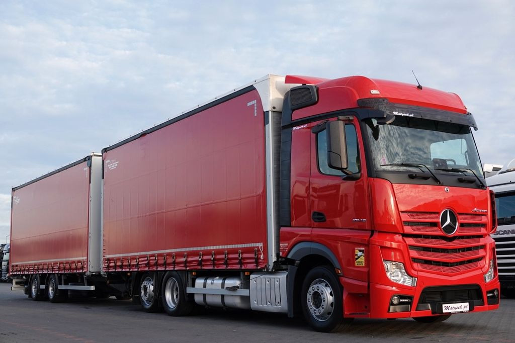 Mercedes-Benz ACTROS 2548 / ZESTAW TANDEM 120 M3 / PRZEJAZDOWY - Тентованный грузовик: фото 4 Mercedes-Benz ACTROS 2548 / ZESTAW TANDEM 120 M3 / PRZEJAZDOWY - Тентованный грузовик: фото 4