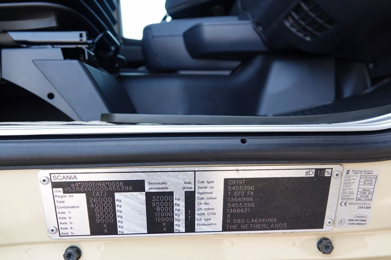 Scania R 580 / V8 / 6x4 / DMC: 95.000 KG / I-PARK COOL/ Scania R 580 / V8 / 6x4 / DMC: 95.000 KG / I-PARK COOL/ в лизинг Scania R 580 / V8 / 6x4 / DMC: 95.000 KG / I-PARK COOL/ Scania R 580 / V8 / 6x4 / DMC: 95.000 KG / I-PARK COOL/: фото 18
