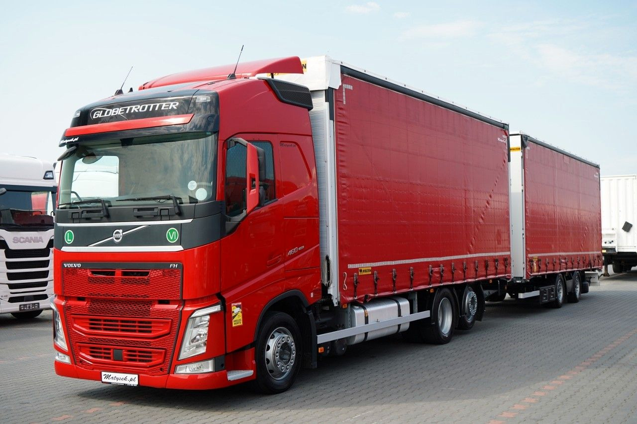 Volvo FH 460 / ZESTAW TANDEM / PRZEJAZDOWY / MEGA / I- - Тентованный грузовик: фото 1 Volvo FH 460 / ZESTAW TANDEM / PRZEJAZDOWY / MEGA / I- - Тентованный грузовик: фото 1