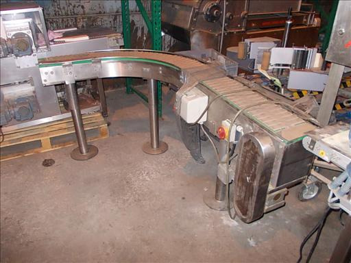 NNP Stainless 90 degree slat band conveyor - Конвейер: фото 1 NNP Stainless 90 degree slat band conveyor - Конвейер: фото 1