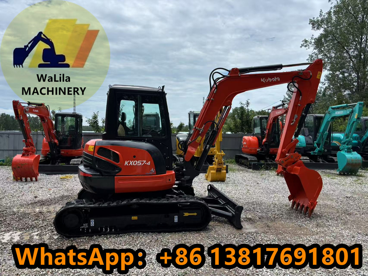 KUBOTA Kubota Kx057 rubber crawler excavator - Мини-экскаватор: фото 1 KUBOTA Kubota Kx057 rubber crawler excavator - Мини-экскаватор: фото 1