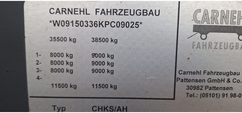 Carnehl CHKS AH - Самосвальный полуприцеп: фото 5 Carnehl CHKS AH - Самосвальный полуприцеп: фото 5