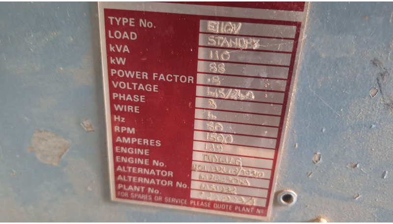 Eurocomach Stromaggregat KVA110 - Электрогенератор: фото 5 Eurocomach Stromaggregat KVA110 - Электрогенератор: фото 5