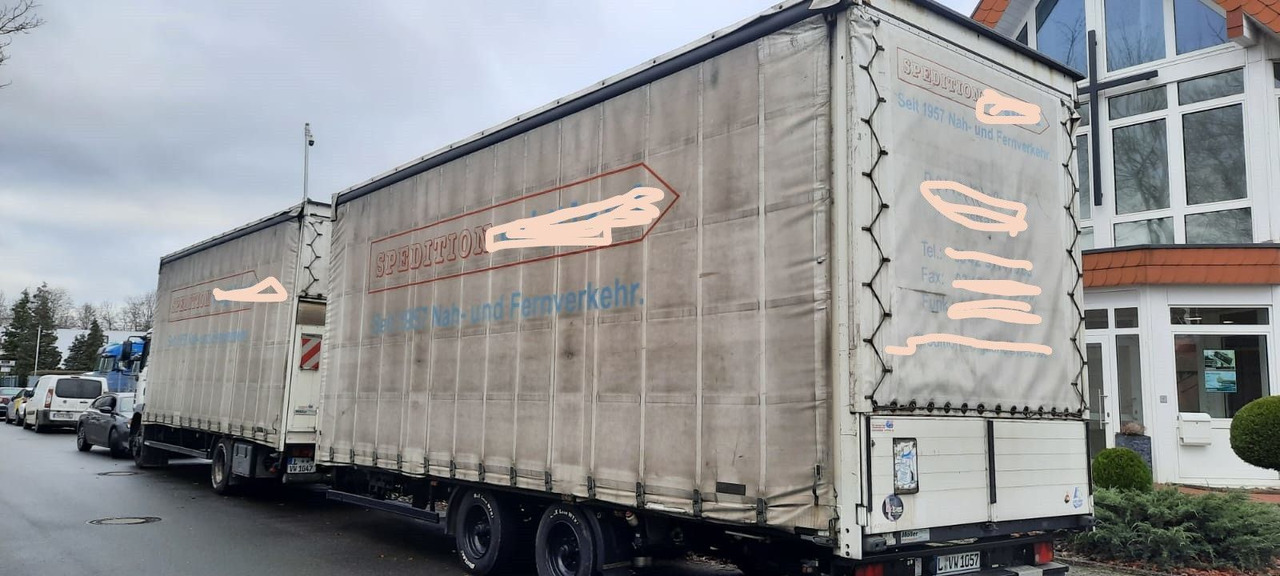 MAN 12.250 TGM Jumbo Mit Anhänger - Тентованный грузовик, Тентованный прицеп: фото 4 MAN 12.250 TGM Jumbo Mit Anhänger - Тентованный грузовик, Тентованный прицеп: фото 4