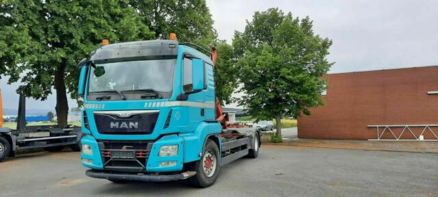 MAN TGS 18.440 Abroller mit Funk +Kran vor. - Крюковой мультилифт, Автоманипулятор: фото 1 MAN TGS 18.440 Abroller mit Funk +Kran vor. - Крюковой мультилифт, Автоманипулятор: фото 1