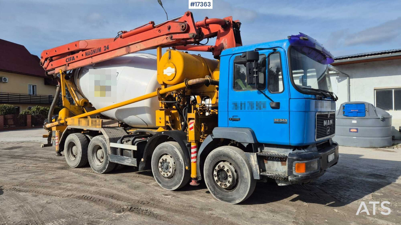 CIFA 24 concrete pump on MAN 32.343 chassis (1999) - Автобетононасос: фото 1 CIFA 24 concrete pump on MAN 32.343 chassis (1999) - Автобетононасос: фото 1