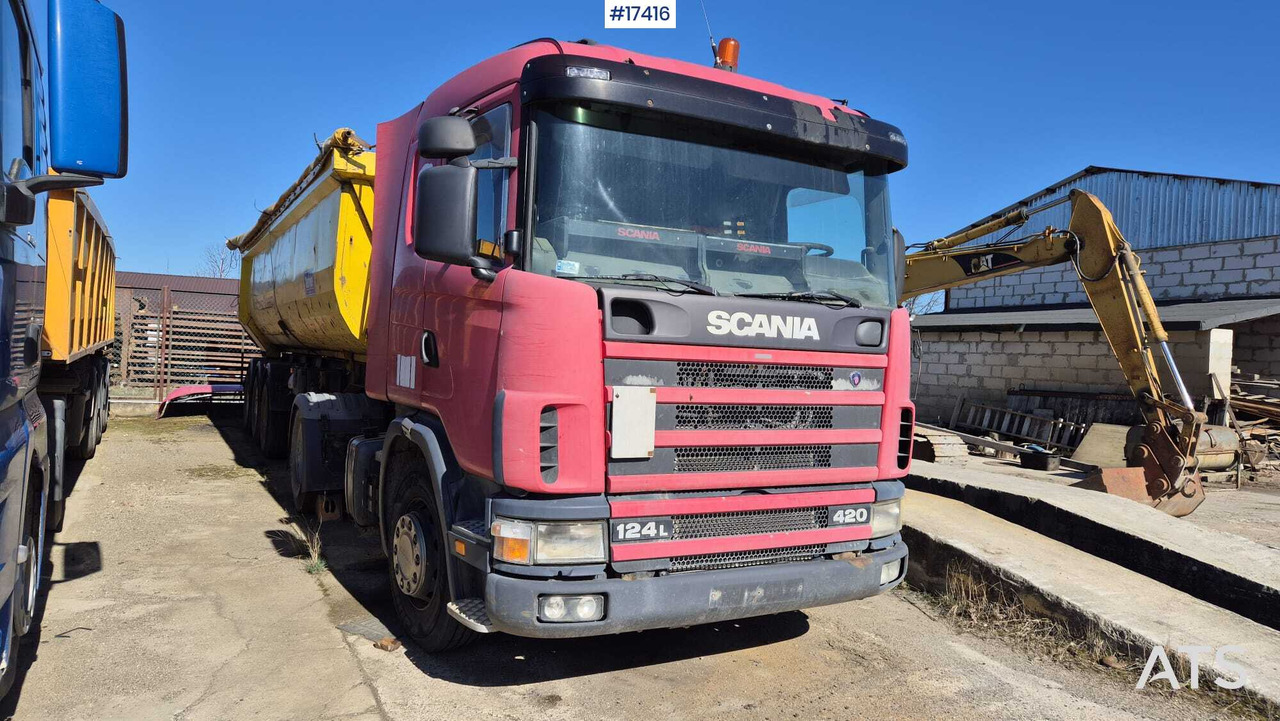 Tractor SCANIA 124L 420KM (2003) + BERGER tipper semi-trailer (2007) - Тягач, Самосвальный полуприцеп: фото 2 Tractor SCANIA 124L 420KM (2003) + BERGER tipper semi-trailer (2007) - Тягач, Самосвальный полуприцеп: фото 2