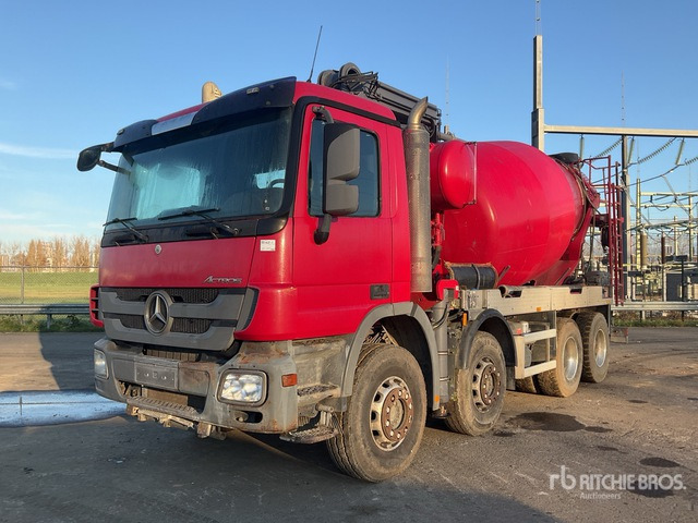 2010 Mercedes-Benz Actros 3341 8x4 Twin-Steer Mixer Truck - Автобетононасос-смеситель: фото 1 2010 Mercedes-Benz Actros 3341 8x4 Twin-Steer Mixer Truck - Автобетононасос-смеситель: фото 1