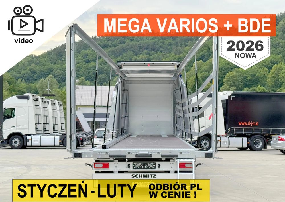 Schmitz Cargobull MEGA VARIOS + BDE - Тентованный полуприцеп: фото 1 Schmitz Cargobull MEGA VARIOS + BDE - Тентованный полуприцеп: фото 1