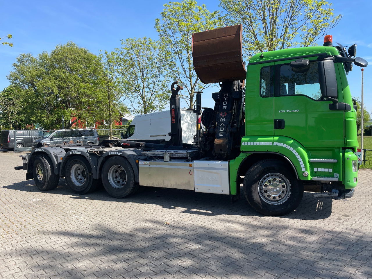 MAN TGS 35.420 met hiab 19tm Z kraan en 26t haakarm, bouwjaar 2018 - Грузовик-контейнеровоз/ Сменный кузов, Автоманипулятор: фото 5 MAN TGS 35.420 met hiab 19tm Z kraan en 26t haakarm, bouwjaar 2018 - Грузовик-контейнеровоз/ Сменный кузов, Автоманипулятор: фото 5