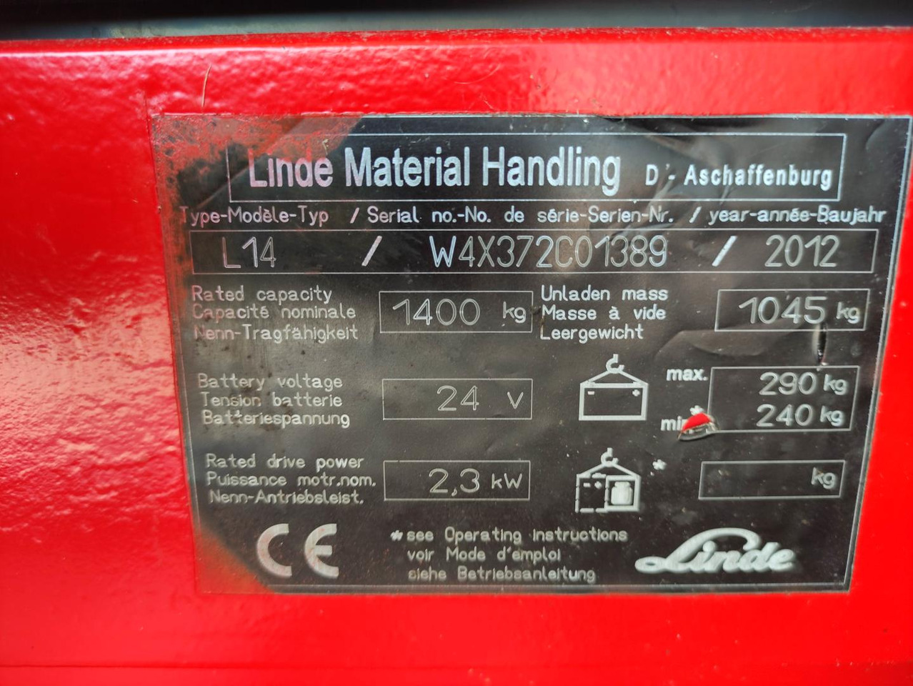 Linde L14-372 - Штабелер: фото 5 Linde L14-372 - Штабелер: фото 5