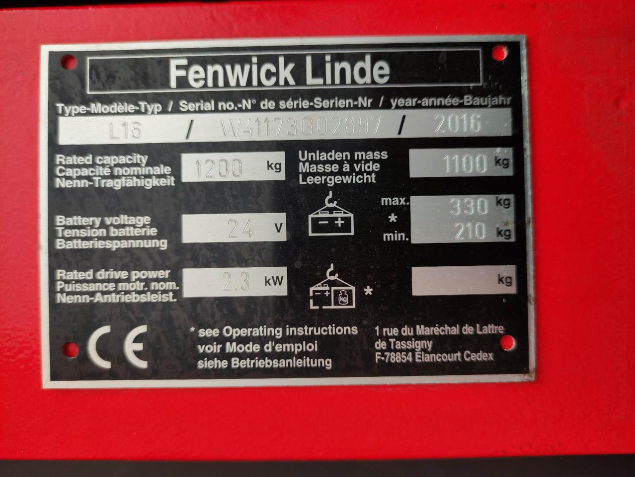 Linde L16-1173 - Штабелер: фото 5 Linde L16-1173 - Штабелер: фото 5