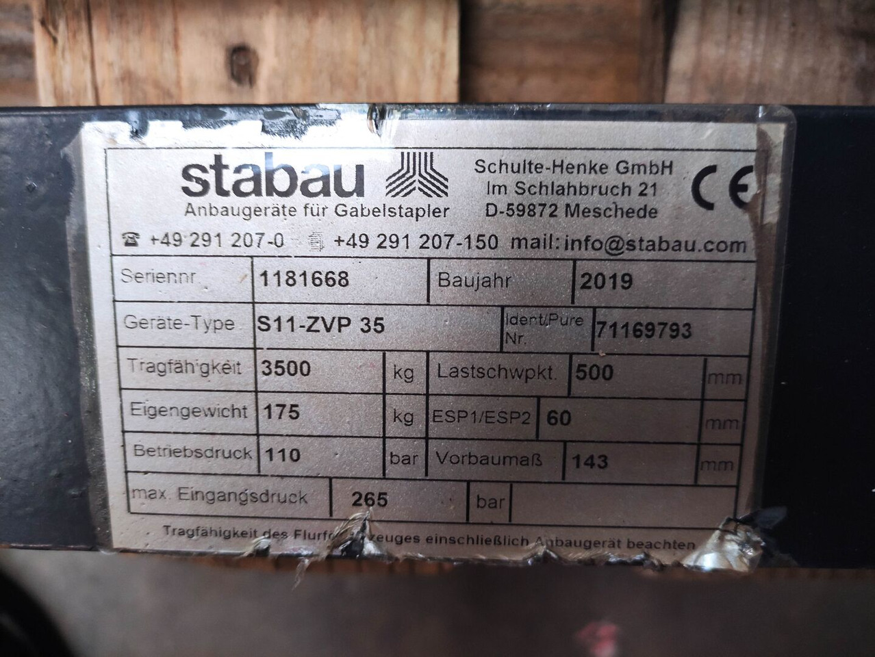 Stabau S11-ZVP35 - Вилы: фото 5 Stabau S11-ZVP35 - Вилы: фото 5