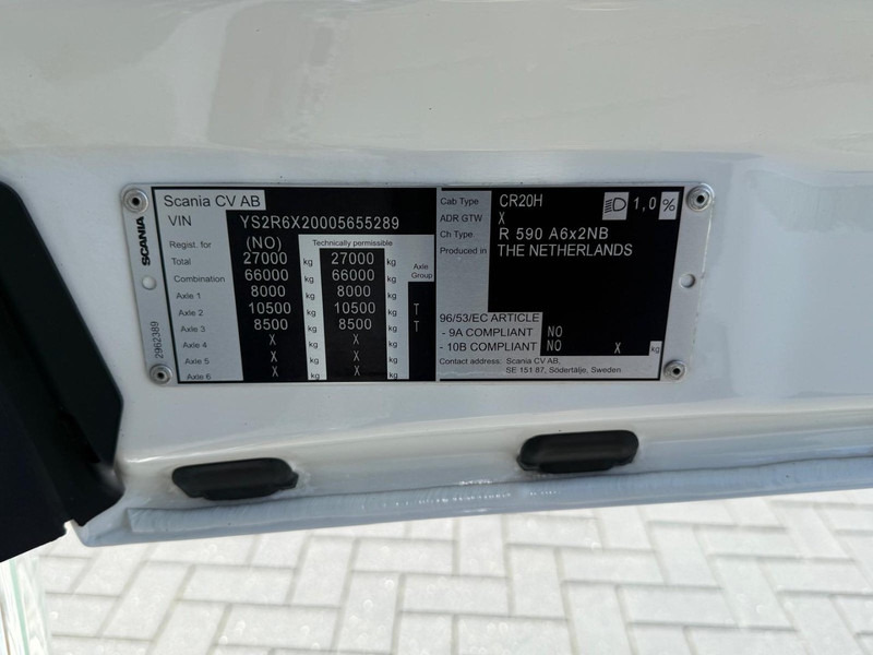 Тягач Scania R590 VOLLUCHT, LEER, HYDRAULIEK, NL KENTEKEN, APK, TACHO 2.: фото 18