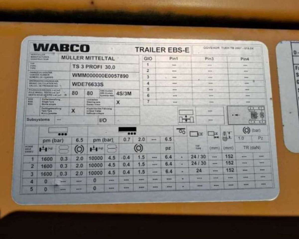 Низкорамный полуприцеп Müller-Mitteltal TS3 PROFI 30.0: фото 9