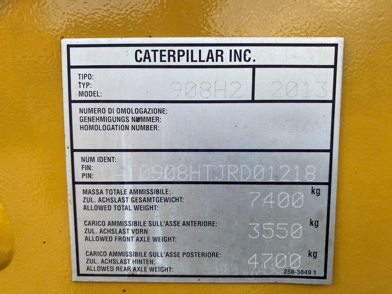 Погрузчик Caterpillar 908 H2 NVT: фото 14