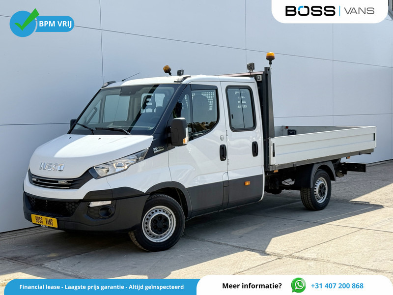 Iveco Daily 35S16 2.3 Automaat Dubbele Cabine Open laadbak Pritsche Pick up Trekhaak 3.5t Climate Control 7 Zitplaatsen Standkachel - Малотоннажный бортовой грузовик, Грузопассажирский фургон: фото 1 Iveco Daily 35S16 2.3 Automaat Dubbele Cabine Open laadbak Pritsche Pick up Trekhaak 3.5t Climate Control 7 Zitplaatsen Standkachel - Малотоннажный бортовой грузовик, Грузопассажирский фургон: фото 1
