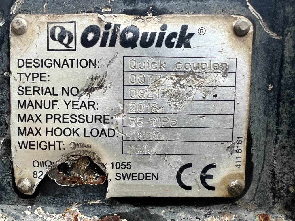 OilQuick OQ70/55 - Сцепное устройство для Строительной техники: фото 2 OilQuick OQ70/55 - Сцепное устройство для Строительной техники: фото 2