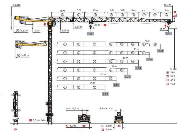 Potain MDT 128 - Башенный кран: фото 1 Potain MDT 128 - Башенный кран: фото 1