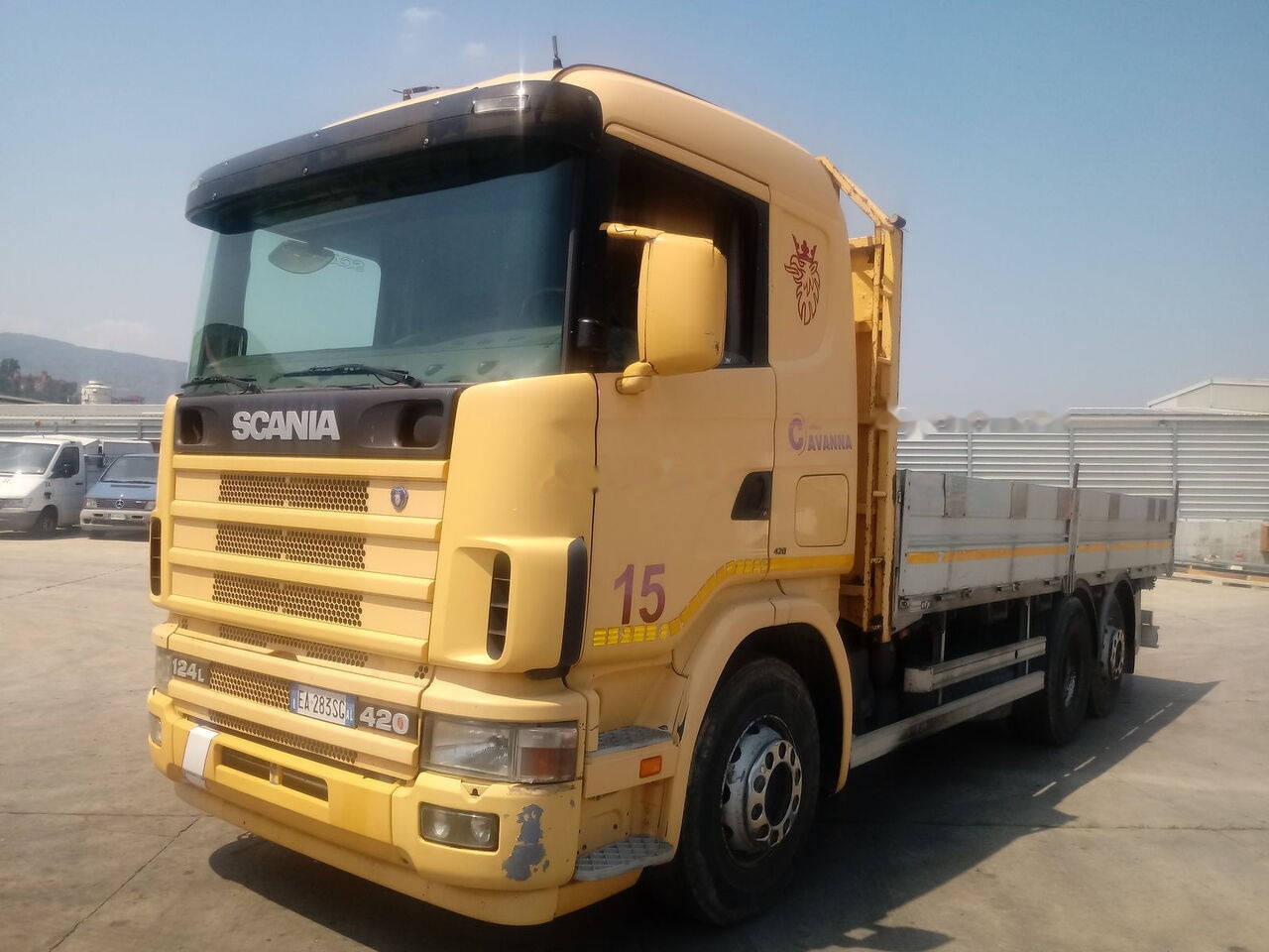 Scania 124 LB 420 - Грузовик бортовой/ Платформа: фото 1 Scania 124 LB 420 - Грузовик бортовой/ Платформа: фото 1