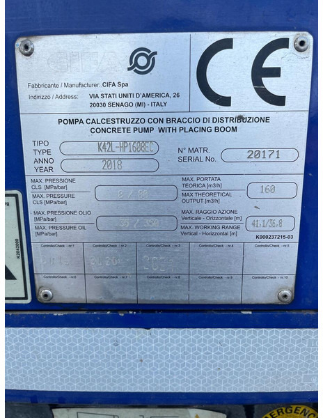 Volvo FMX K-series 42 L - Бетононасос стационарный: фото 4 Volvo FMX K-series 42 L - Бетононасос стационарный: фото 4