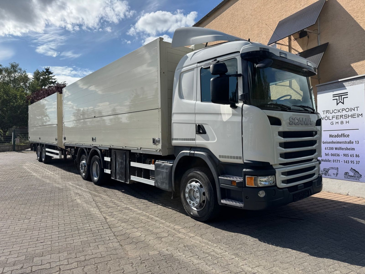 Scania G410/Lenk-Lift/2xLBW/inkl. Anhänger/Tüv-neu - Грузовик для перевозки напитков: фото 1 Scania G410/Lenk-Lift/2xLBW/inkl. Anhänger/Tüv-neu - Грузовик для перевозки напитков: фото 1