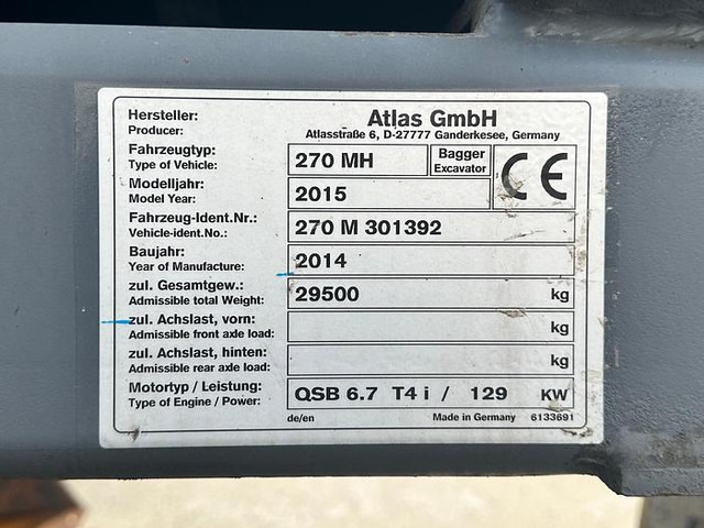 Перегружатель Atlas 270MH: фото 17