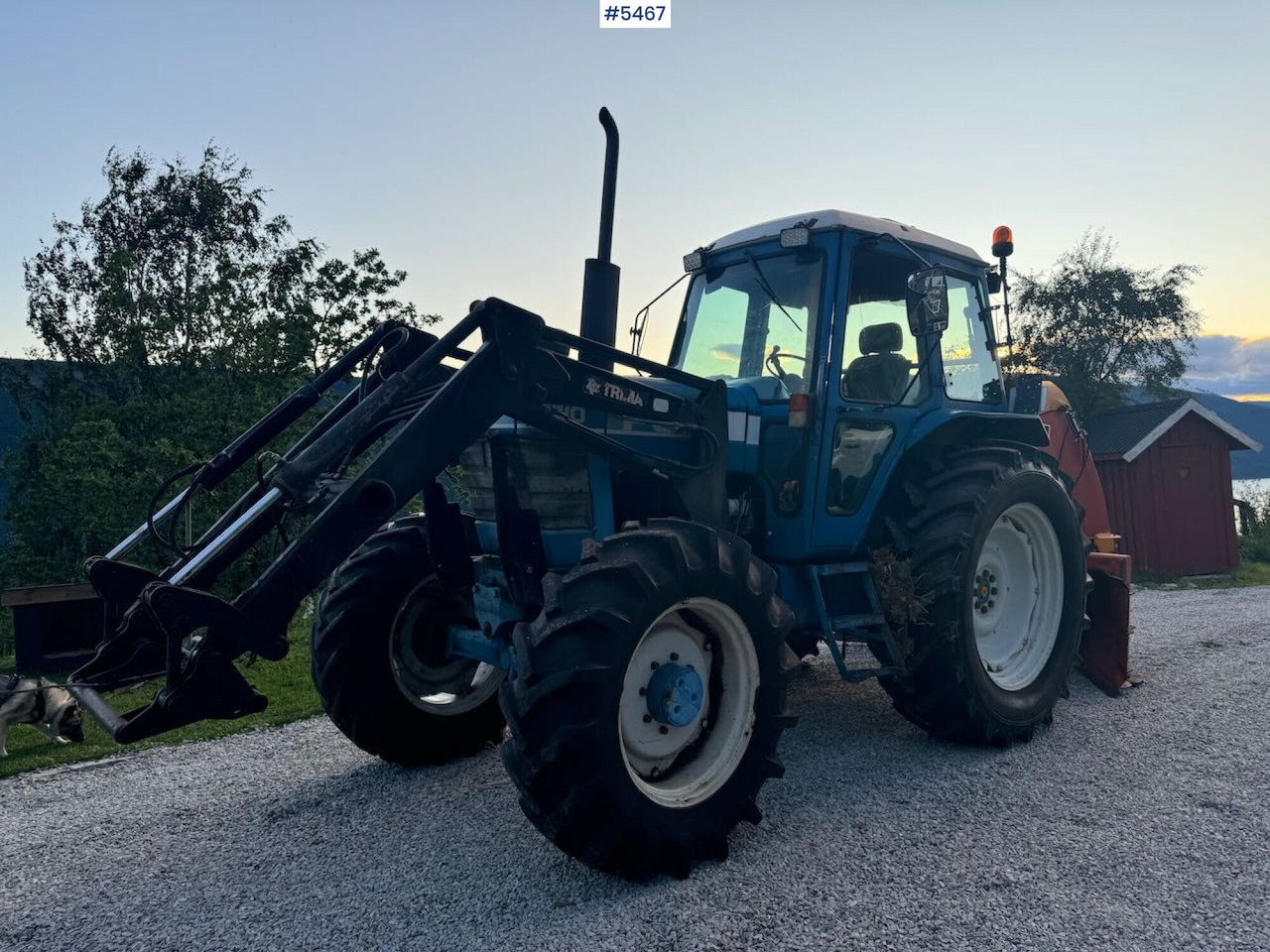 Трактор 1983 Ford 7710 4x4 w/ frontloader: фото 11