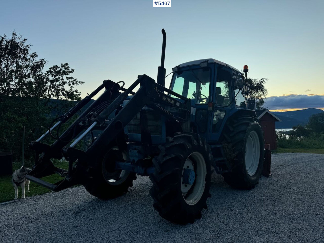 Трактор 1983 Ford 7710 4x4 w/ frontloader: фото 12