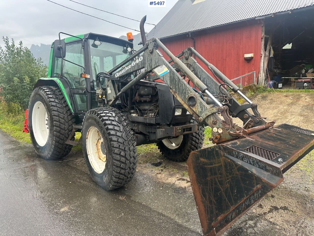 1994 Valmet 6400 Turbo 4x4 tractor with front loader and agricultural tires on rims. - Трактор: фото 5 1994 Valmet 6400 Turbo 4x4 tractor with front loader and agricultural tires on rims. - Трактор: фото 5