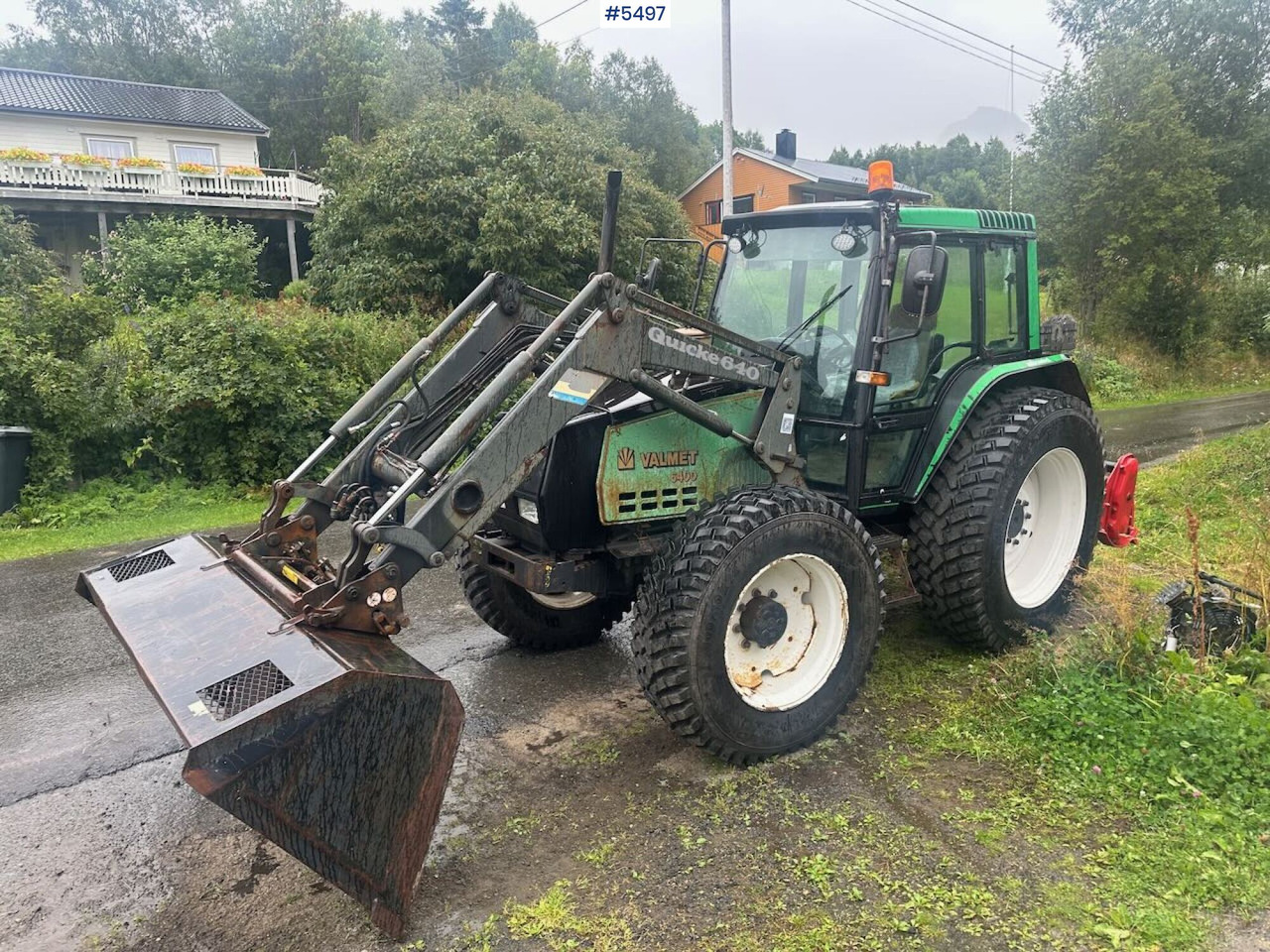 1994 Valmet 6400 Turbo 4x4 tractor with front loader and agricultural tires on rims. - Трактор: фото 4 1994 Valmet 6400 Turbo 4x4 tractor with front loader and agricultural tires on rims. - Трактор: фото 4