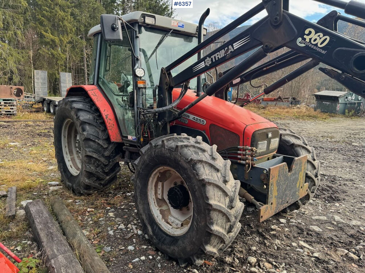 2000 Massey Ferguson 4255 m/ frontlaster - Трактор: фото 1 2000 Massey Ferguson 4255 m/ frontlaster - Трактор: фото 1