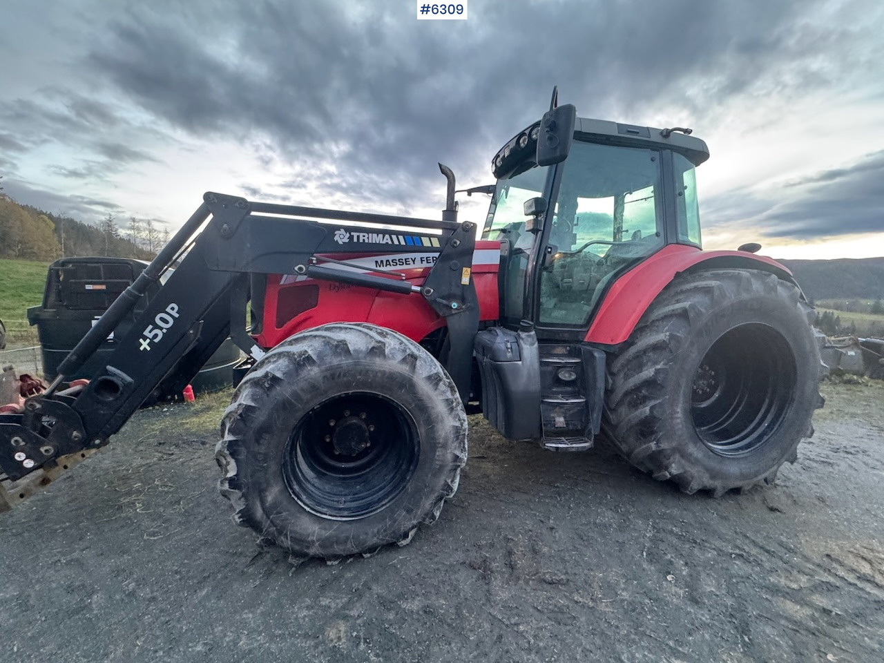 Трактор 2007 Massey Ferguson 6465 Dyna 6 w/ front loader with 3rd function!: фото 11